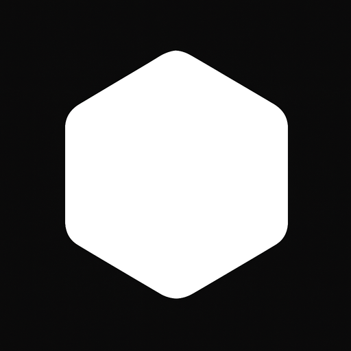 White hexagon with tight round corners, flat shaded, hyper casual game. Single Game Texture. In-Game asset. 2d. Blank background. High contrast. No shadows..
In-Game asset.  2d.  High contrast.  No shadows