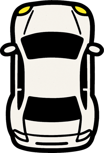Auto color blanco