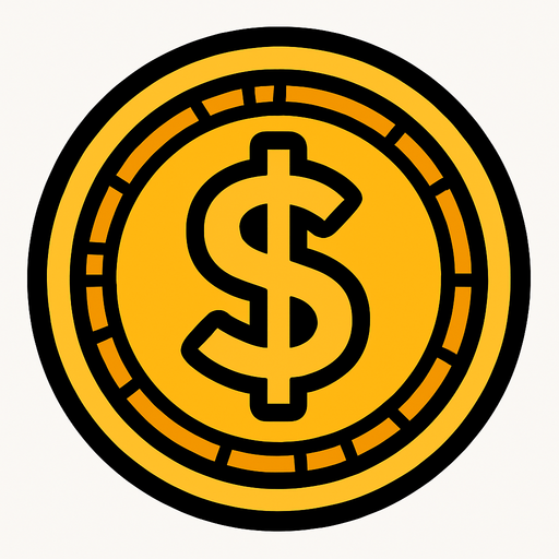 Coin.
In-Game asset.  2d.  High contrast.  No shadows