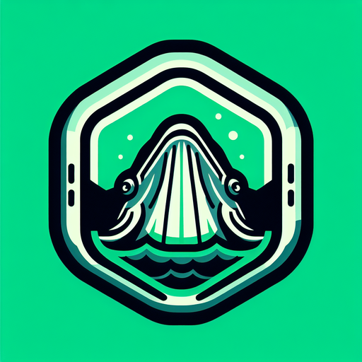 whale head in octogonal box with green background asset.
Single Game Texture.  In-Game asset.  2d.  Blank background.  High contrast.  No shadows