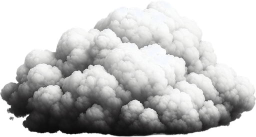 single cloud.
Single Game Texture.  In-Game asset.  Blank background.  High contrast