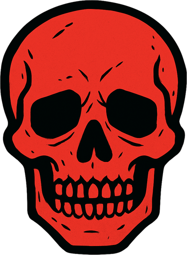 dead head.
In-Game asset.  2d.  High contrast.  No shadows