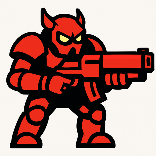 shooter enemy.
In-Game asset.  2d.  High contrast.  No shadows