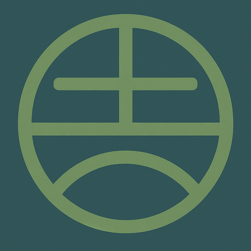 Símbolo de la tierra color verde