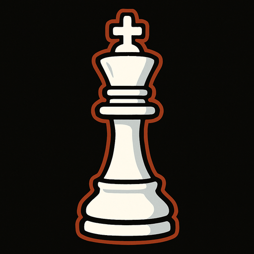 White King Chess.
In-Game asset.  2d.  High contrast.  No shadows