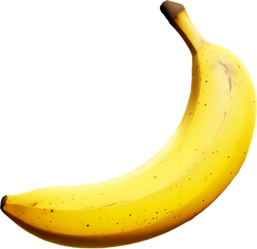 yellow banana unreal engine 5 
Single Game Texture. In-Game asset. 2d. Blank background. High contrast. No shadows.