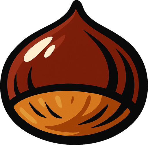 Chestnut.
In-Game asset.  2d.  High contrast.  No shadows