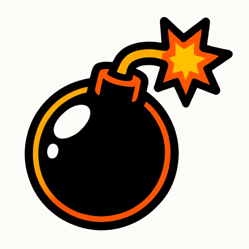 Bomba.
In-Game asset.  2d.  High contrast.  No shadows