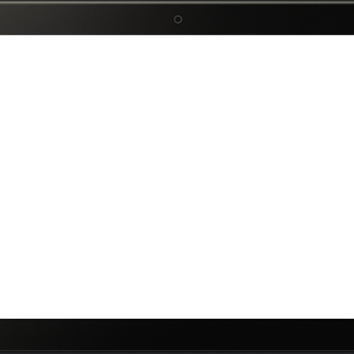 Apply keystone correction to the tablet's appearance to make it look like a real head-on view