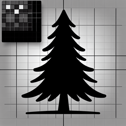 Рождественская ёлка Single Game Texture. In-Game asset. 2d. Blank background. High contrast. No shadows.