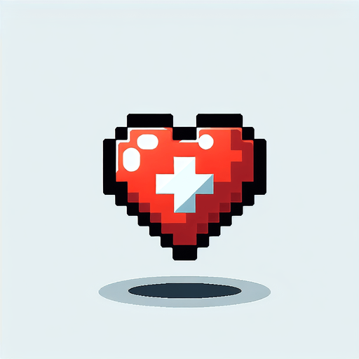 Single cartoon extra life heart. No drop shadows.
Single Game Texture. In-Game asset. 2d. Blank background. High contrast. No shadows.