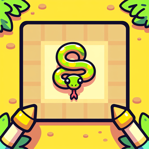 Single snake head segment. Seen from above. Cartoon..
Single Game Texture. In-Game asset. 2d. Blank background. High contrast. No shadows.