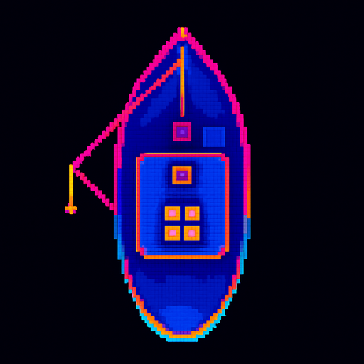 Top down view of this boat.