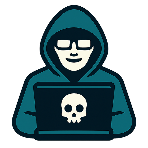 hacker man.
In-Game asset.  2d.  High contrast.  No shadows