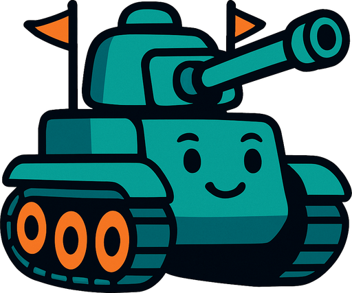 friend tank.
In-Game asset.  2d.  High contrast.  No shadows