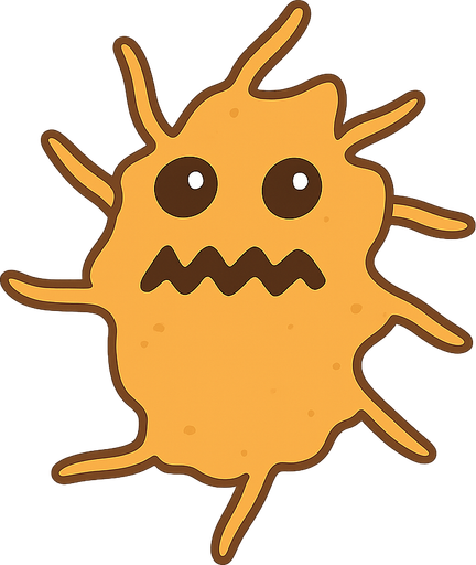 amip. No background. Transparent background. Blank background. No shadows. 2d. In-Game asset. flat
