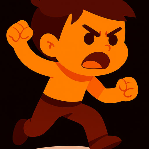 bire bir aynı çocuk taş fırlatma posizyonunda elinde taş olmasın ama