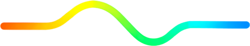 light neon orange yellow green and blue line.
In-Game asset.  2d.  High contrast.  No shadows