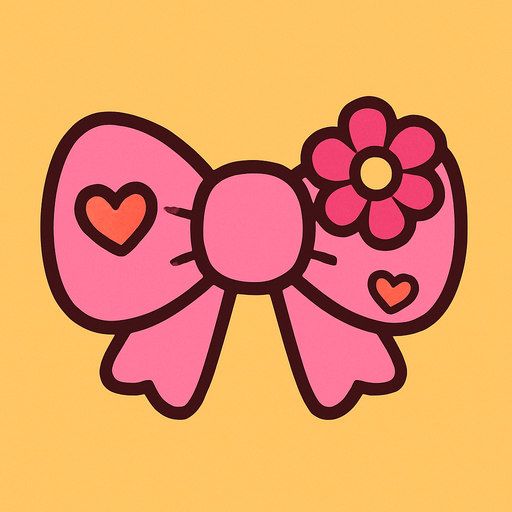 cute design accessory top view..
In-Game asset.  2d.  High contrast.  No shadows