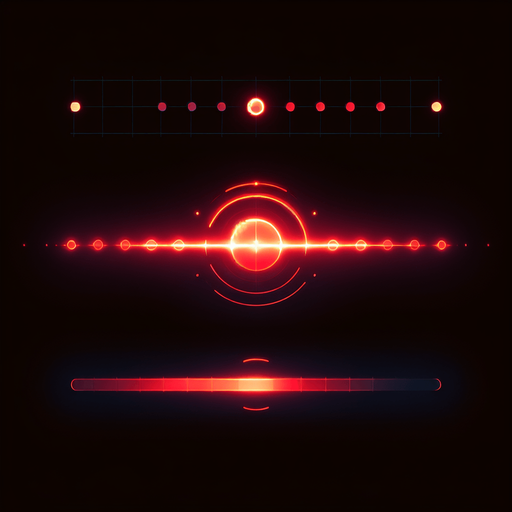 A red glowing line. Bright red core with subtle outer glow. 
Single Game Texture. In-Game asset. 2d. Blank background. High contrast. No shadows.