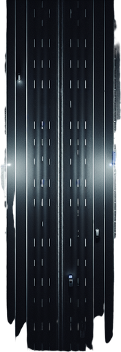 Black asphalt road at night, top view