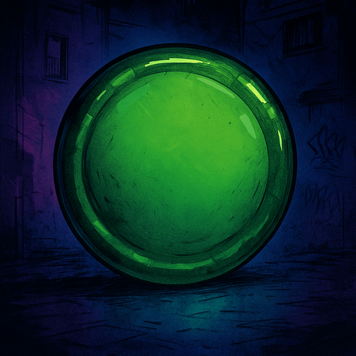 semi-realistic comic book style, moody neon lighting, lo-fi urban atmosphere, rich textures, cinematic framing, purple and blue tones, soft gradients, ambient reflections