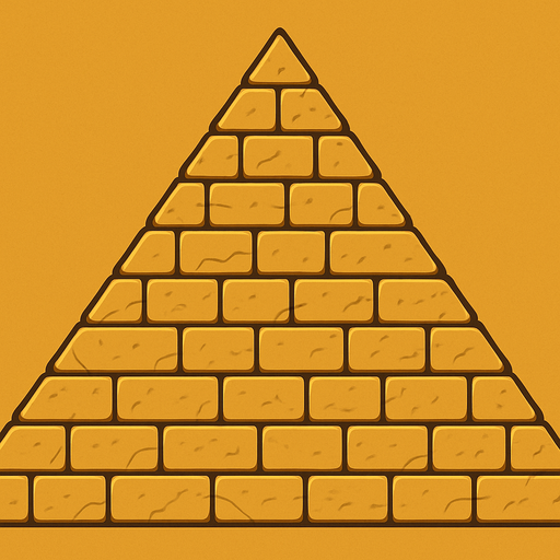 egypt wall design, background. Pyramid wall. No symbols
In-Game asset.  2d.  High contrast.  No shadows