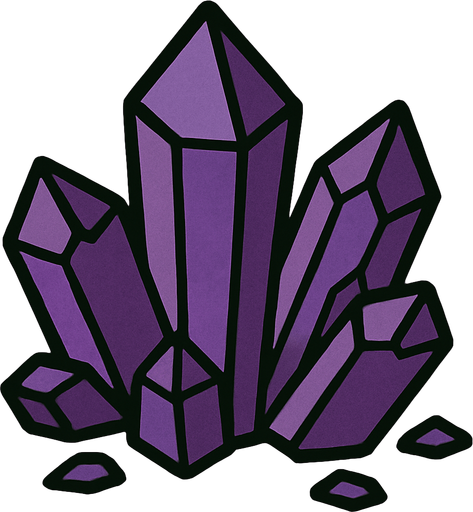 A purple cristal rock