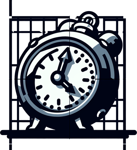 create a clock.
Single Game Texture.  In-Game asset.  2d.  Blank background.  High contrast.  No shadows