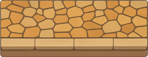 Sidewalk stones. No background. Transparent background. Blank background. No shadows. 2d. In-Game asset. flat