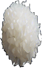 Long and thin white rice