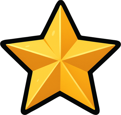 star.
In-Game asset.  2d.  High contrast.  No shadows