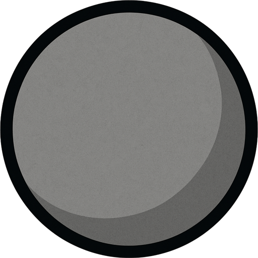 Grey ball.
In-Game asset.  2d.  High contrast.  No shadows