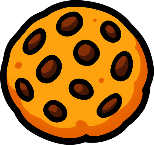 cookie.
In-Game asset.  2d.  High contrast.  No shadows