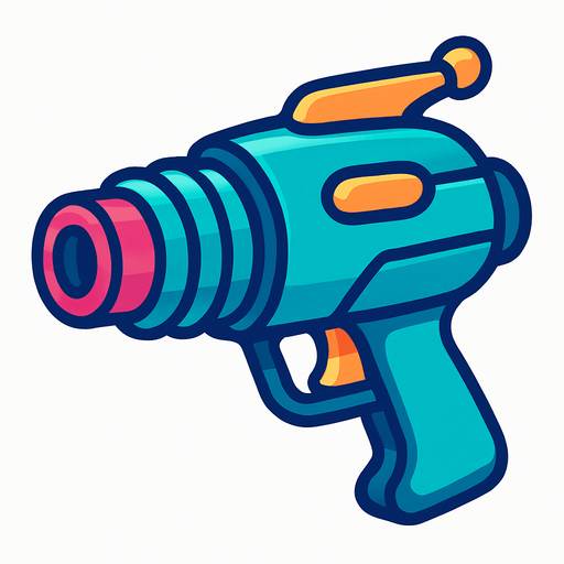 Lasergun.
In-Game asset.  2d.  High contrast.  No shadows