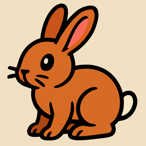 Rabbit.
In-Game asset.  2d.  High contrast.  No shadows