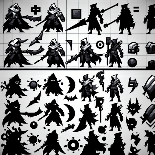 Enemy.
Single Game Texture. In-Game asset. 2d. Blank background. High contrast. No shadows.