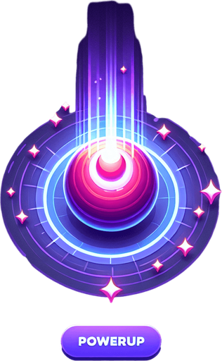 Purple laser ball. Bubble shooter game. Powerup ball.
Single Game Texture. In-Game asset. 2d. Blank background. High contrast. No shadows.