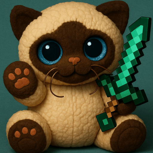 Add a Minecraft emerald sword.