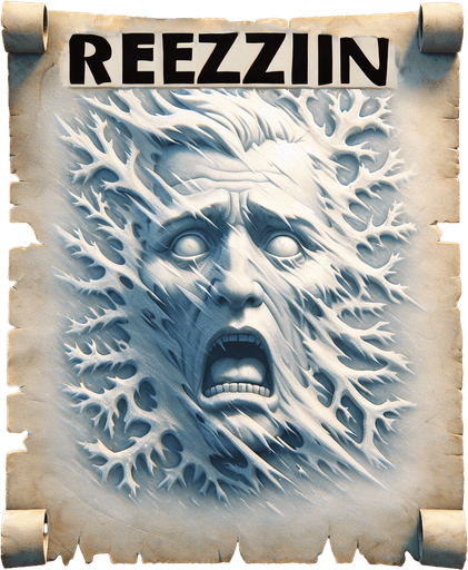 the text "freezing circumstances", in a old font