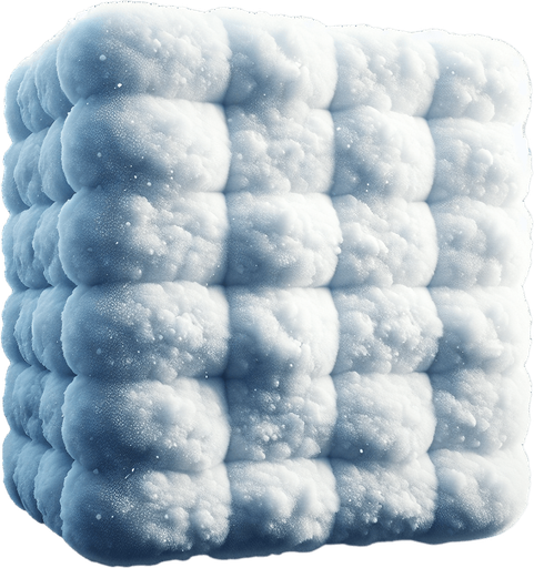 snow covered square with round corners Single Game Texture. In-Game asset. 2d. Blank background. High contrast. No shadows. Single Game Texture. In-Game asset. 2d. Blank background. High contrast. No shadows.