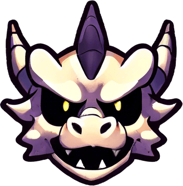 The dragon has much bigger yellow pupils