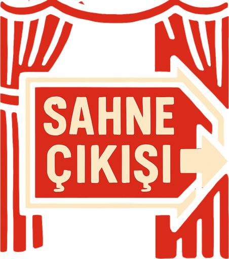 Sahne çıkışı.
In-Game asset.  2d.  High contrast.  No shadows