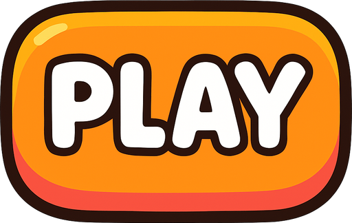 create a cute button with play written inside.
In-Game asset.  2d.  High contrast.  No shadows