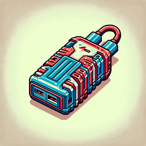 Charger with no background..
Single Game Texture. In-Game asset. 2d. Blank background. High contrast. No shadows.