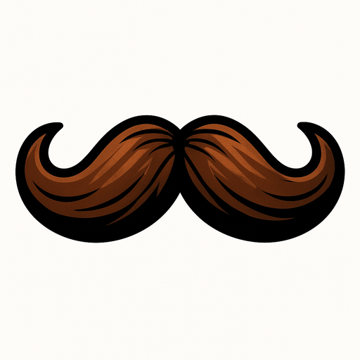 bıyık.
In-Game asset.  2d.  High contrast.  No shadows