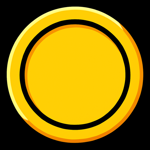 Ortadaki $ kaldır düz sarı renk