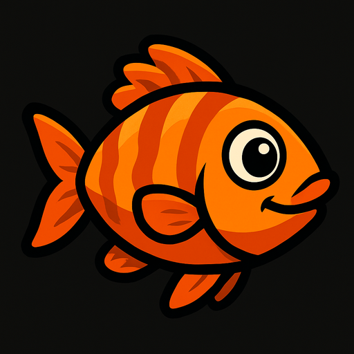 Fish.
In-Game asset.  2d.  High contrast.  No shadows