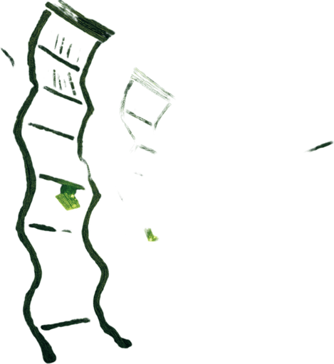 A cursed medieval library with twisted bookshelves, dark green glow from cursed tomes, whispers echoing through shadowed halls, realistic.
In-Game asset.  2d.  High contrast.  No shadows