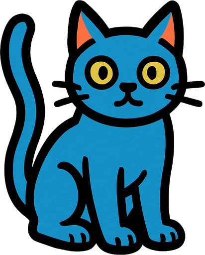Gato.
In-Game asset.  2d.  High contrast.  No shadows